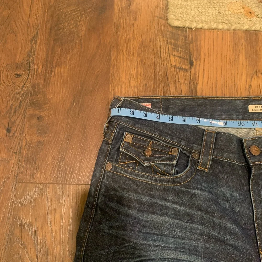 True religion, Ricky, mud, splash, jeans, dark blue, relaxed straight - Picture 9 of 16